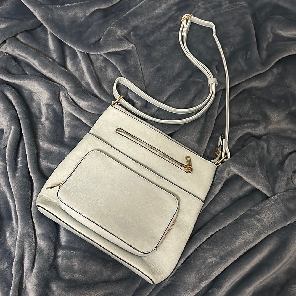 Blue crossbody bag